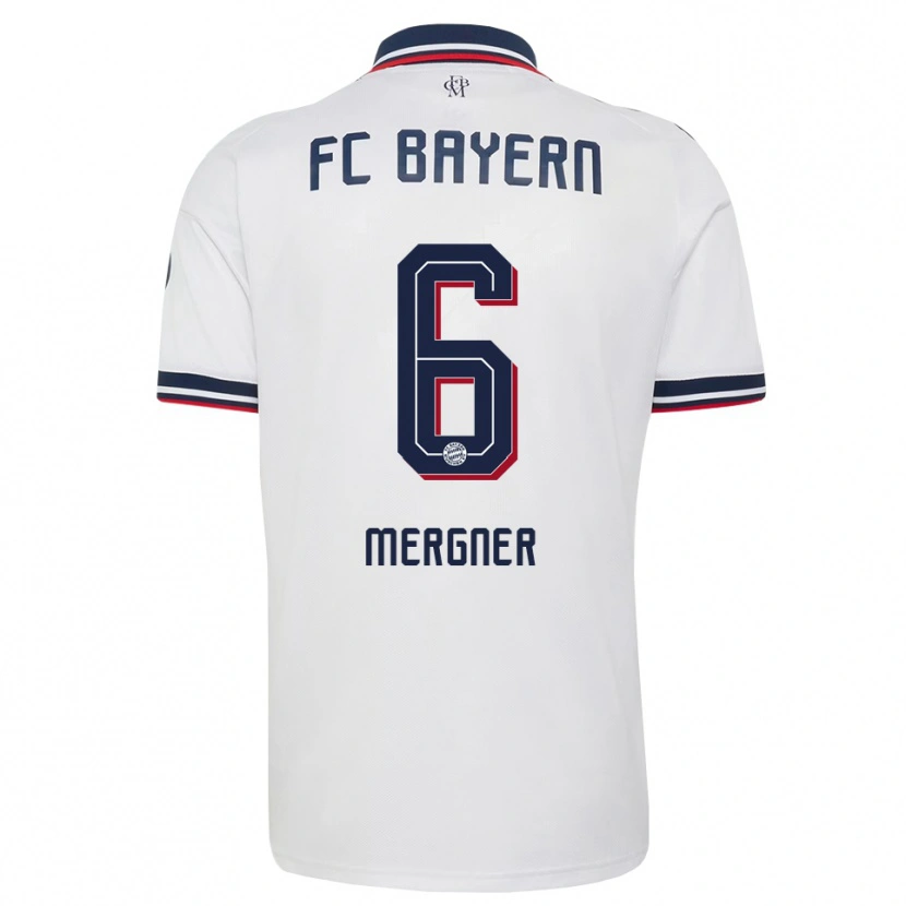 Danxen Mujer Camiseta Max Mergner #6 Gris Blanco Rojo 2ª Equipación 2026/27 La Camisa México