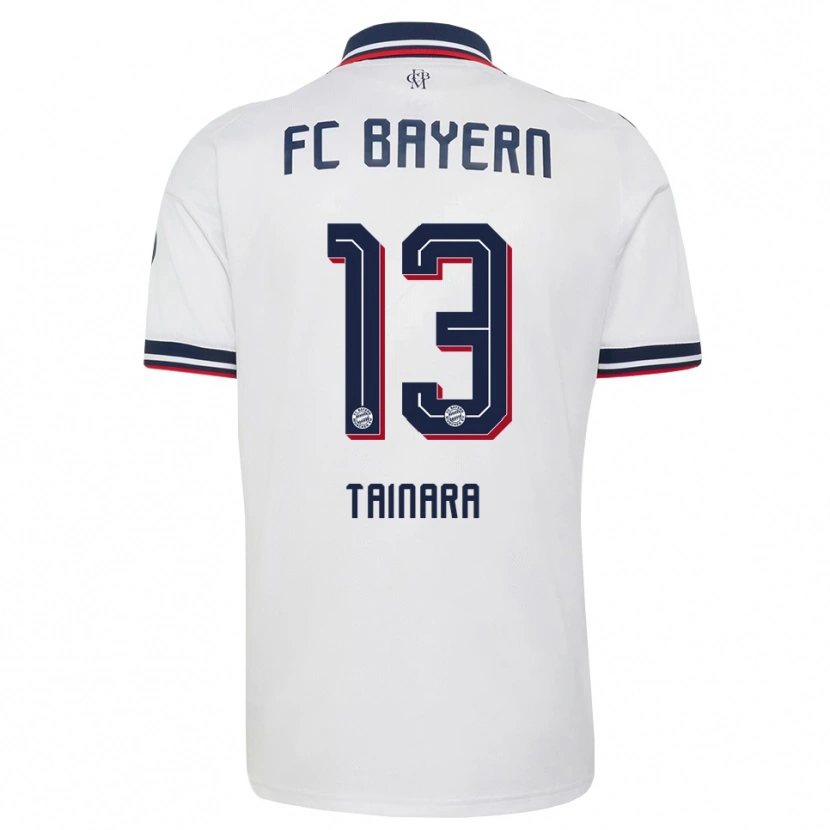 Danxen Mujer Camiseta Tainara #13 Gris Blanco Rojo 2ª Equipación 2026/27 La Camisa México