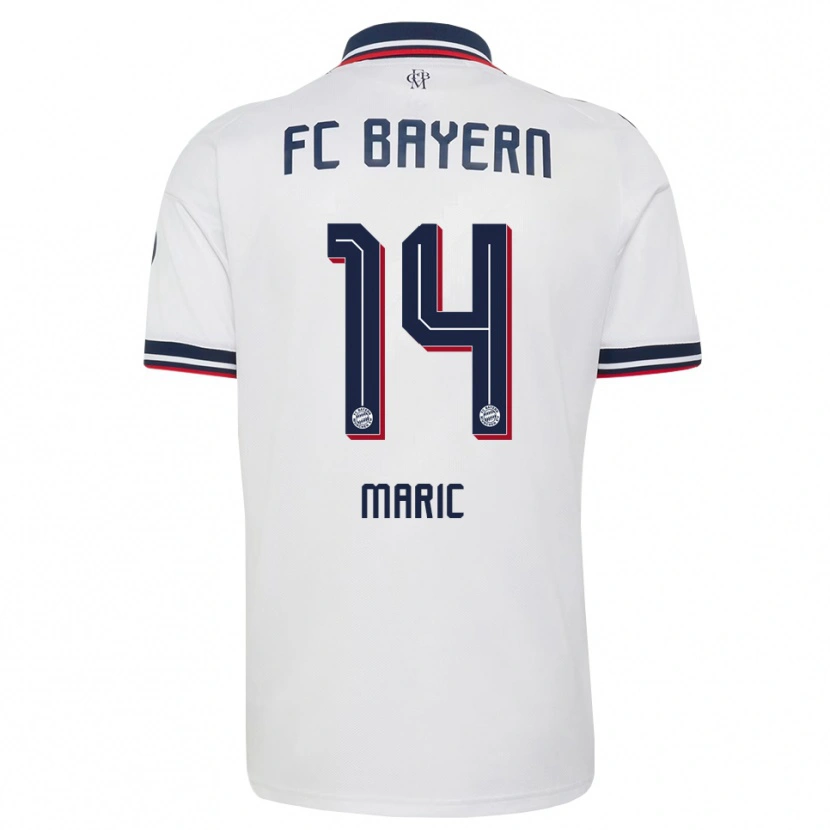 Danxen Mujer Camiseta Matteo Maric #14 Gris Blanco Rojo 2ª Equipación 2026/27 La Camisa México