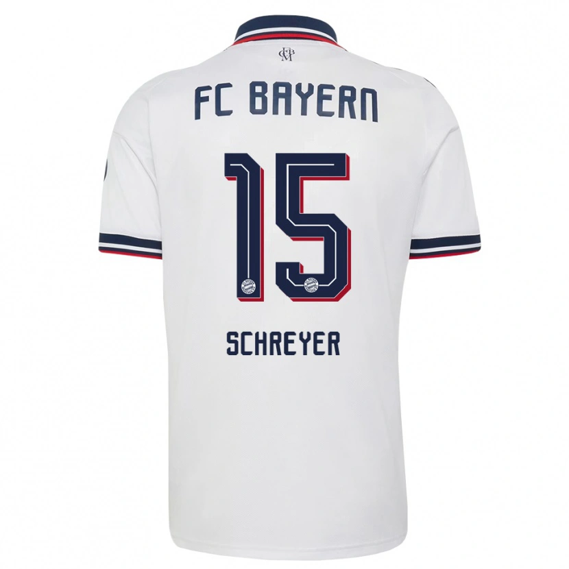 Danxen Mujer Camiseta Tim Schreyer #15 Gris Blanco Rojo 2ª Equipación 2026/27 La Camisa México