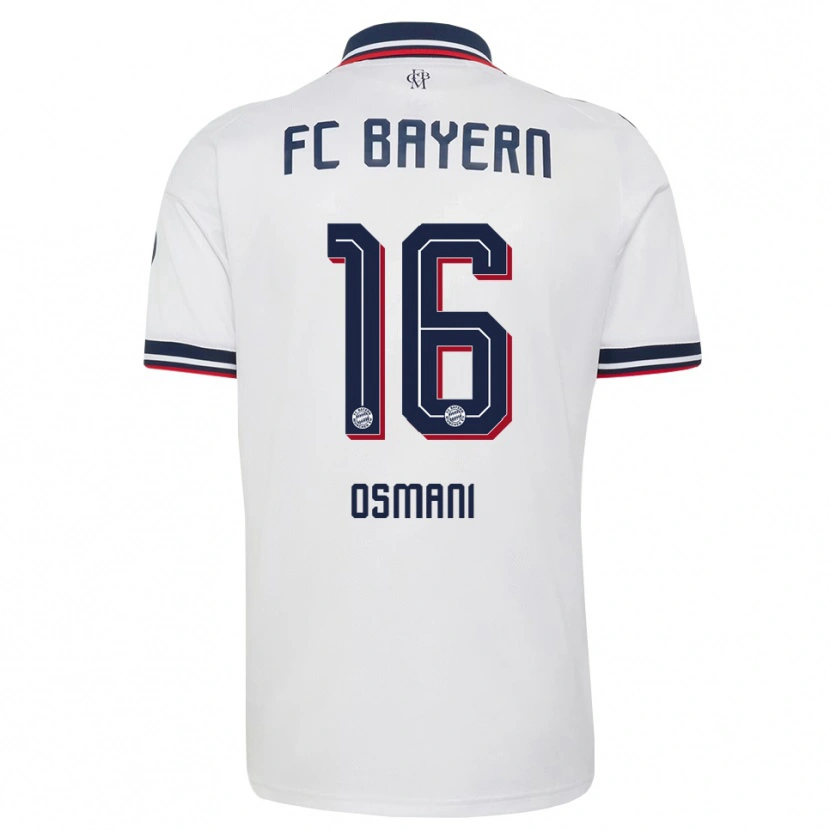 Danxen Mujer Camiseta Erblin Osmani #16 Gris Blanco Rojo 2ª Equipación 2026/27 La Camisa México