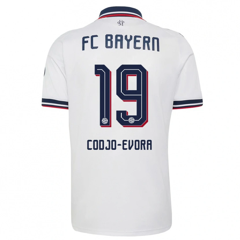 Danxen Mujer Camiseta Noah Codjo-Evora #19 Gris Blanco Rojo 2ª Equipación 2026/27 La Camisa México