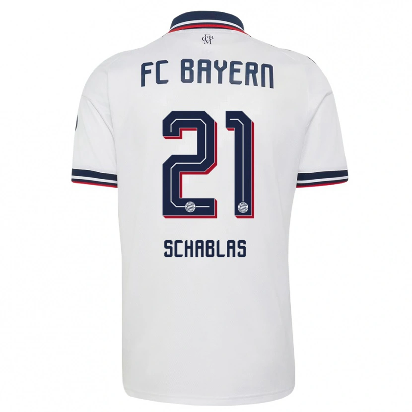 Danxen Mujer Camiseta Matteo Schablas #21 Gris Blanco Rojo 2ª Equipación 2026/27 La Camisa México
