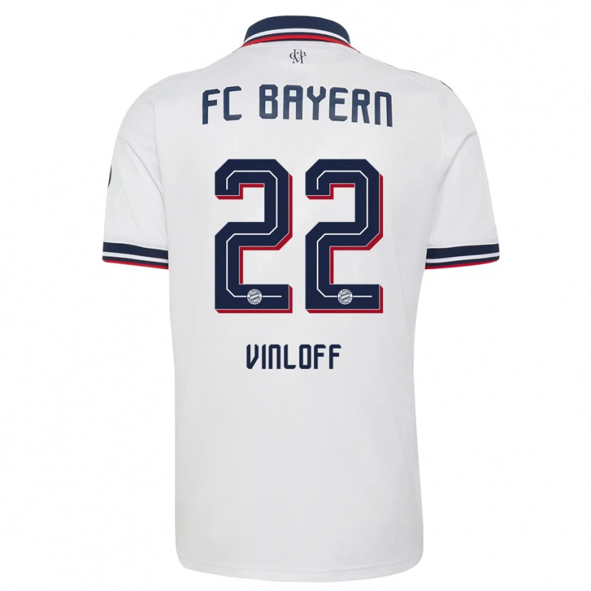 Danxen Mujer Camiseta Matteo Vinloff #22 Gris Blanco Rojo 2ª Equipación 2026/27 La Camisa México