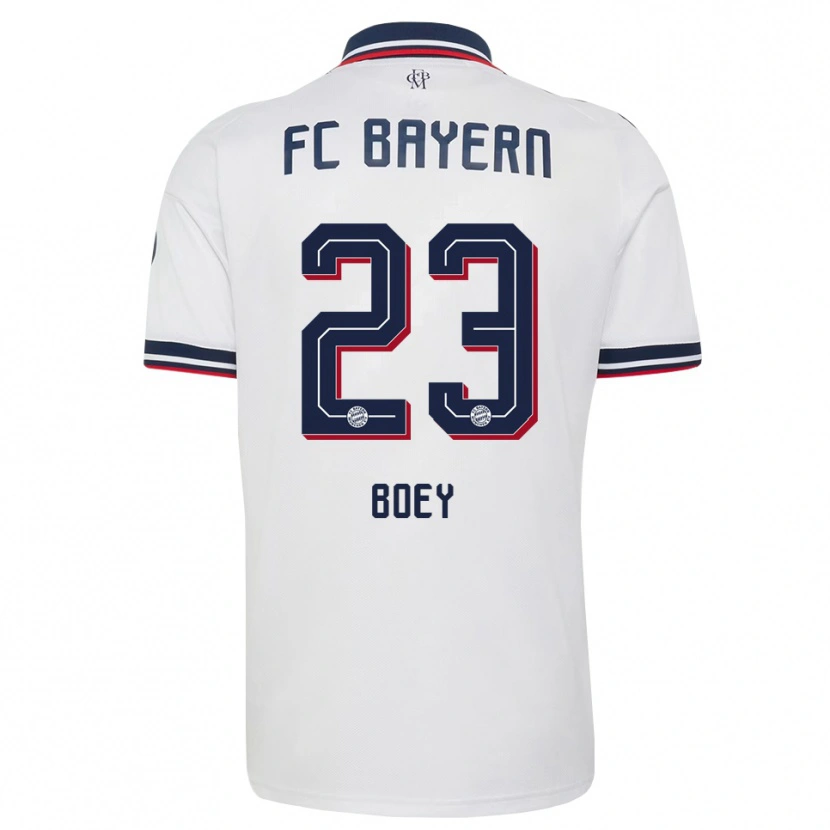 Danxen Mujer Camiseta Sacha Boey #23 Gris Blanco Rojo 2ª Equipación 2026/27 La Camisa México