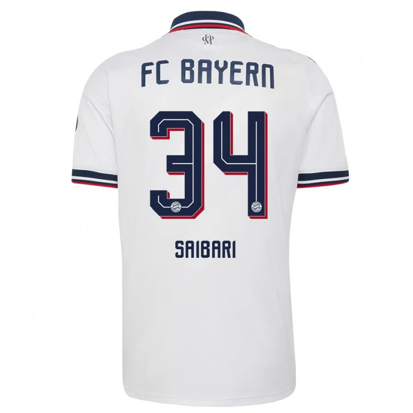 Danxen Mujer Camiseta Ismael Saibari #34 Gris Blanco Rojo 2ª Equipación 2026/27 La Camisa México
