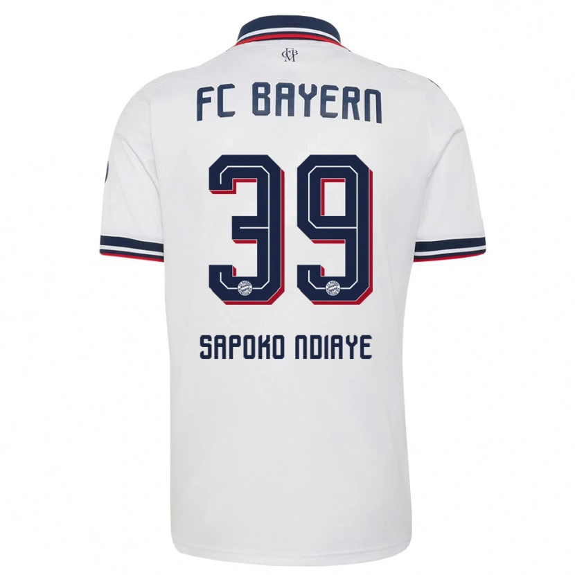 Danxen Mujer Camiseta Bara Sapoko Ndiaye #39 Gris Blanco Rojo 2ª Equipación 2026/27 La Camisa México