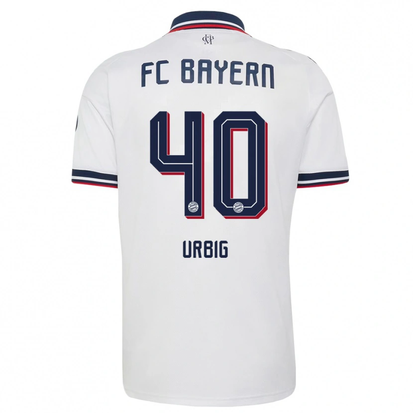 Danxen Mujer Camiseta Jonas Urbig #40 Gris Blanco Rojo 2ª Equipación 2026/27 La Camisa México