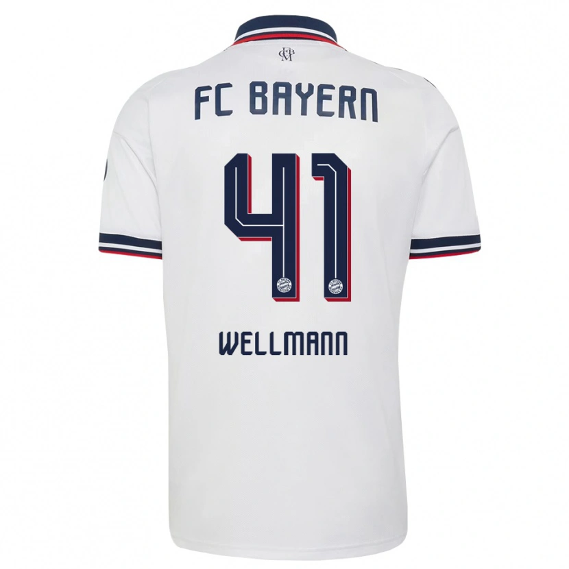 Danxen Mujer Camiseta Anna Wellmann #41 Gris Blanco Rojo 2ª Equipación 2026/27 La Camisa México