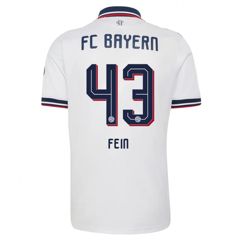 Danxen Mujer Camiseta Adrian Fein #43 Gris Blanco Rojo 2ª Equipación 2026/27 La Camisa México
