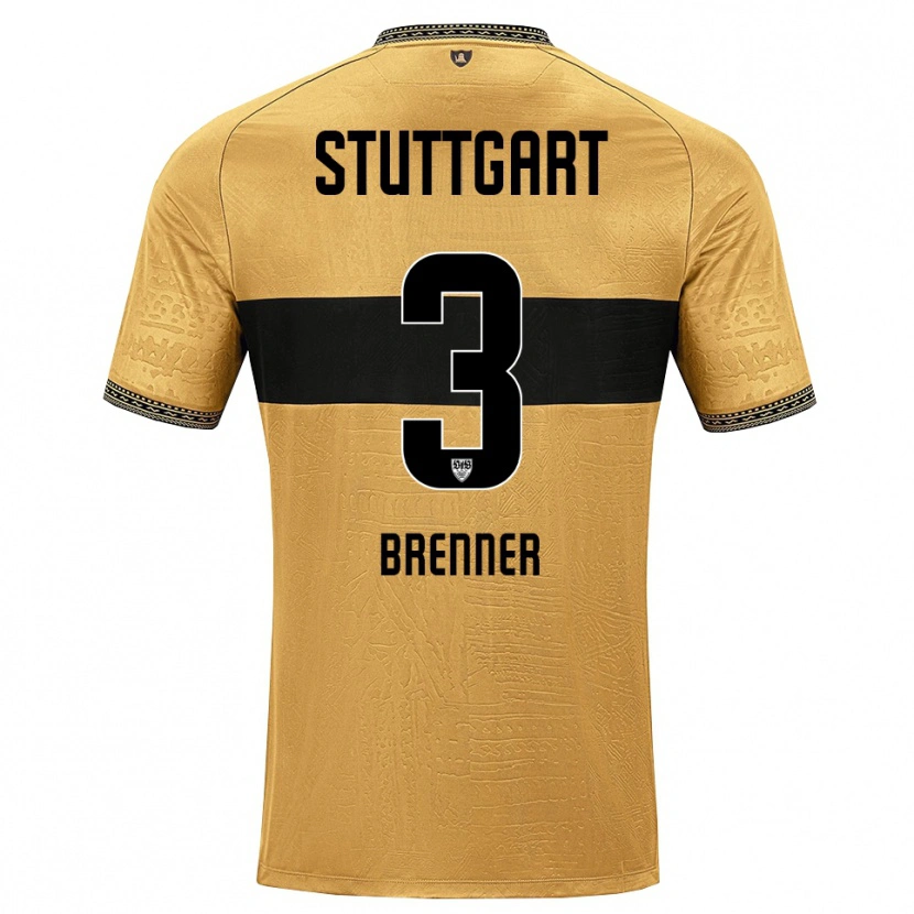 Danxen Mujer Camiseta Tom Brenner #3 Blanco Negro Marrón 2ª Equipación 2026/27 La Camisa México