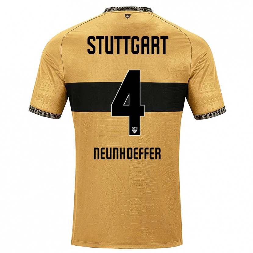 Danxen Mujer Camiseta Felix Neunhoeffer #4 Blanco Negro Marrón 2ª Equipación 2026/27 La Camisa México