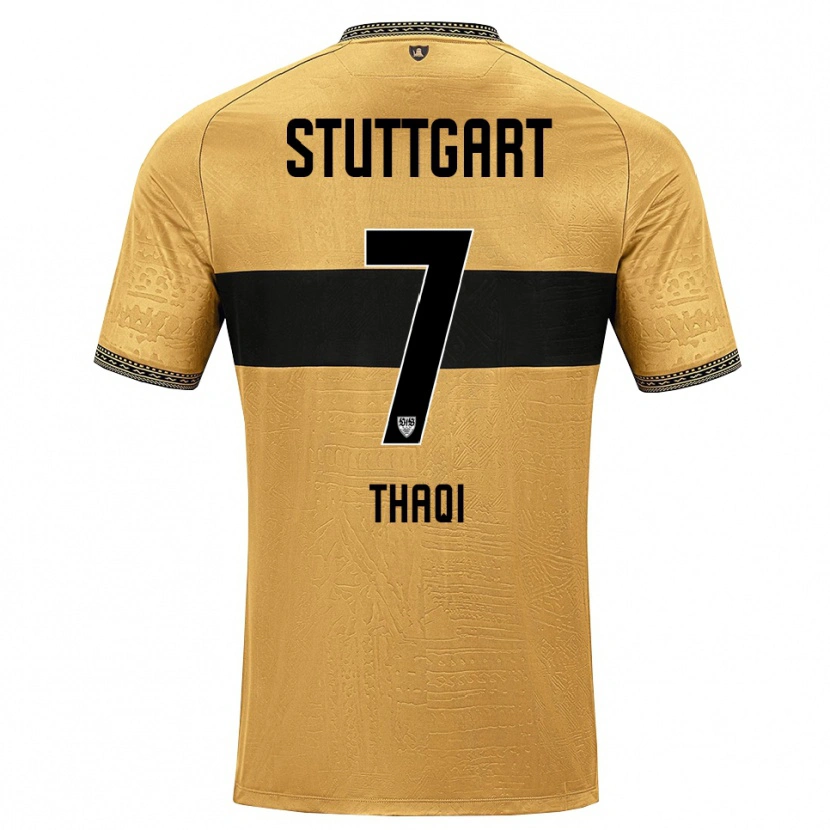 Danxen Mujer Camiseta Arlind Thaqi #7 Blanco Negro Marrón 2ª Equipación 2026/27 La Camisa México