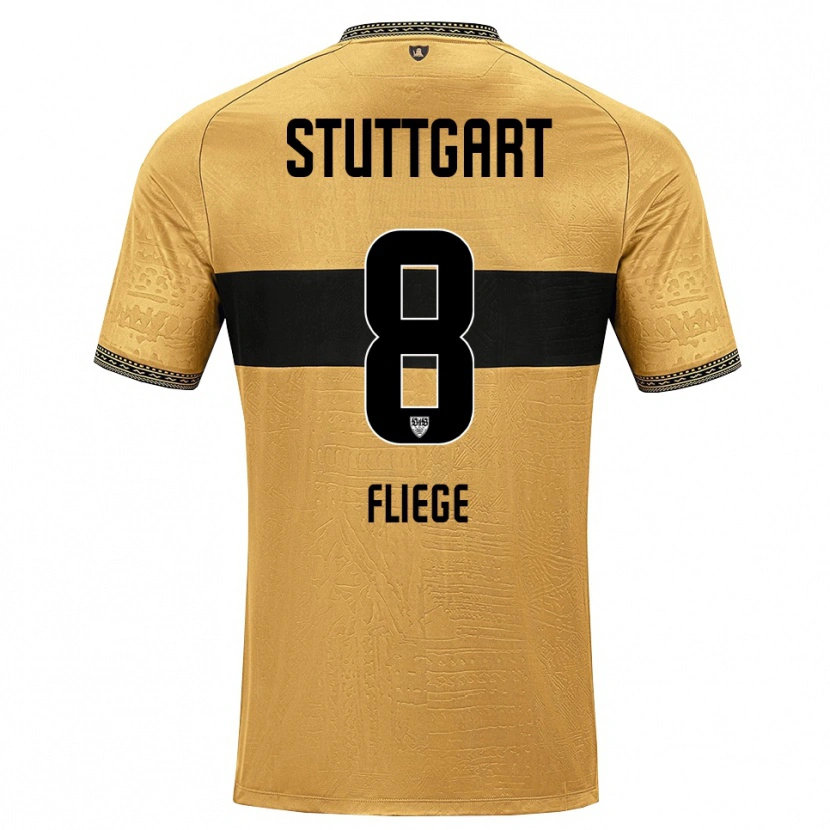 Danxen Mujer Camiseta Anna Fliege #8 Blanco Negro Marrón 2ª Equipación 2026/27 La Camisa México
