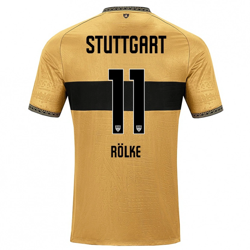 Danxen Mujer Camiseta Oliver Rölke #11 Blanco Negro Marrón 2ª Equipación 2026/27 La Camisa México