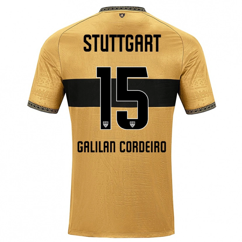 Danxen Mujer Camiseta Guilherme Galilan Cordeiro #15 Blanco Negro Marrón 2ª Equipación 2026/27 La Camisa México