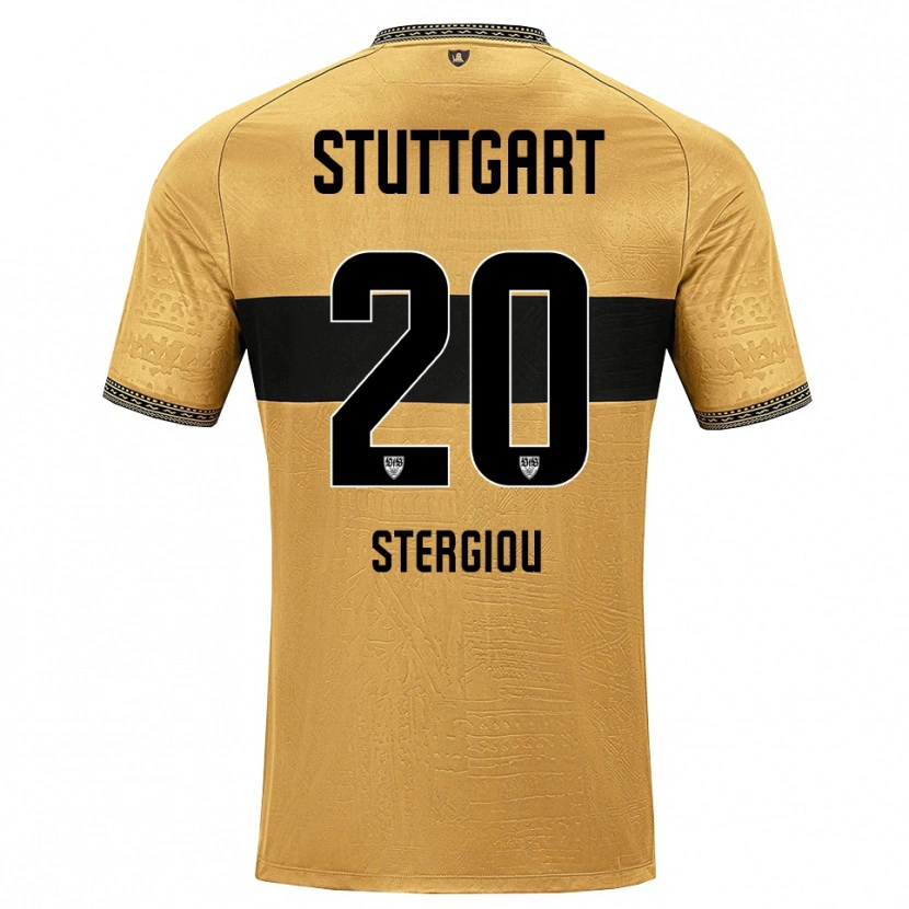 Danxen Mujer Camiseta Leonidas Stergiou #20 Blanco Negro Marrón 2ª Equipación 2026/27 La Camisa México