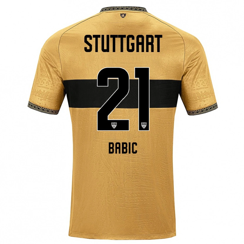 Danxen Mujer Camiseta Emma Babic #21 Blanco Negro Marrón 2ª Equipación 2026/27 La Camisa México