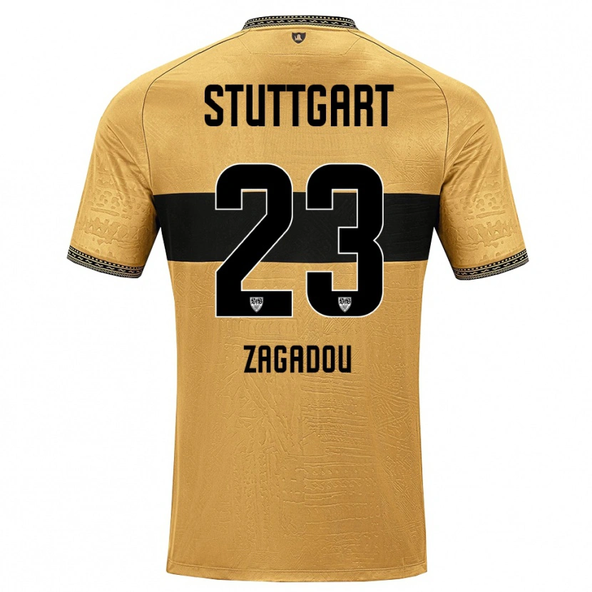Danxen Mujer Camiseta Dan-Axel Zagadou #23 Blanco Negro Marrón 2ª Equipación 2026/27 La Camisa México