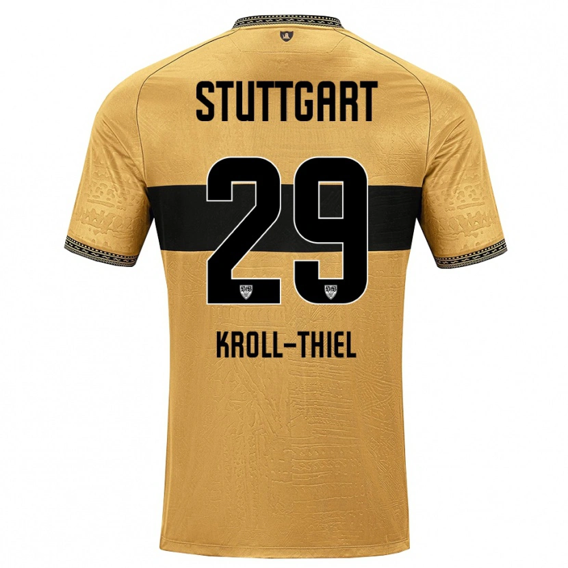 Danxen Mujer Camiseta Colin Kroll-Thiel #29 Blanco Negro Marrón 2ª Equipación 2026/27 La Camisa México