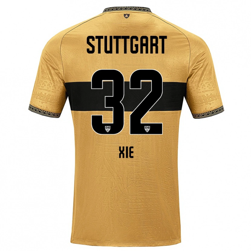 Danxen Mujer Camiseta Alexander Xie #32 Blanco Negro Marrón 2ª Equipación 2026/27 La Camisa México