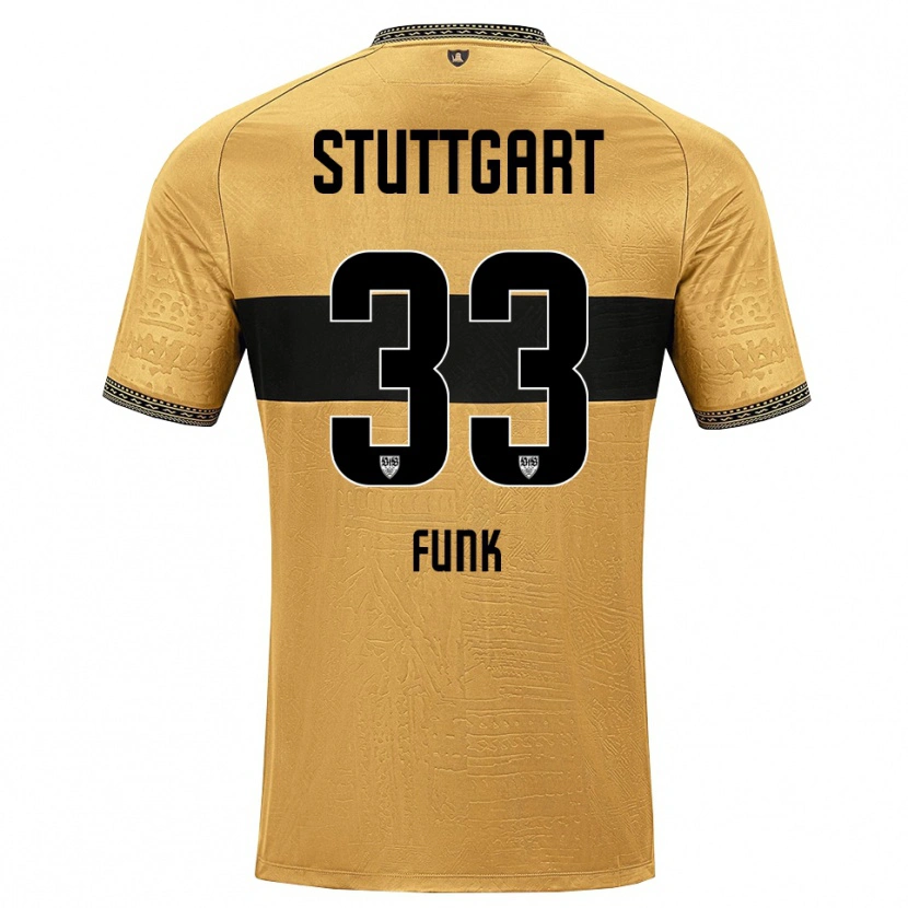 Danxen Mujer Camiseta Marius Funk #33 Blanco Negro Marrón 2ª Equipación 2026/27 La Camisa México