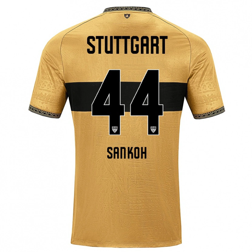 Danxen Mujer Camiseta Mohamed Sankoh #44 Blanco Negro Marrón 2ª Equipación 2026/27 La Camisa México