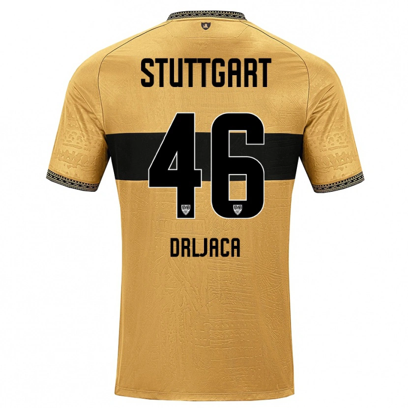 Danxen Mujer Camiseta Stefan Drljaca #46 Blanco Negro Marrón 2ª Equipación 2026/27 La Camisa México