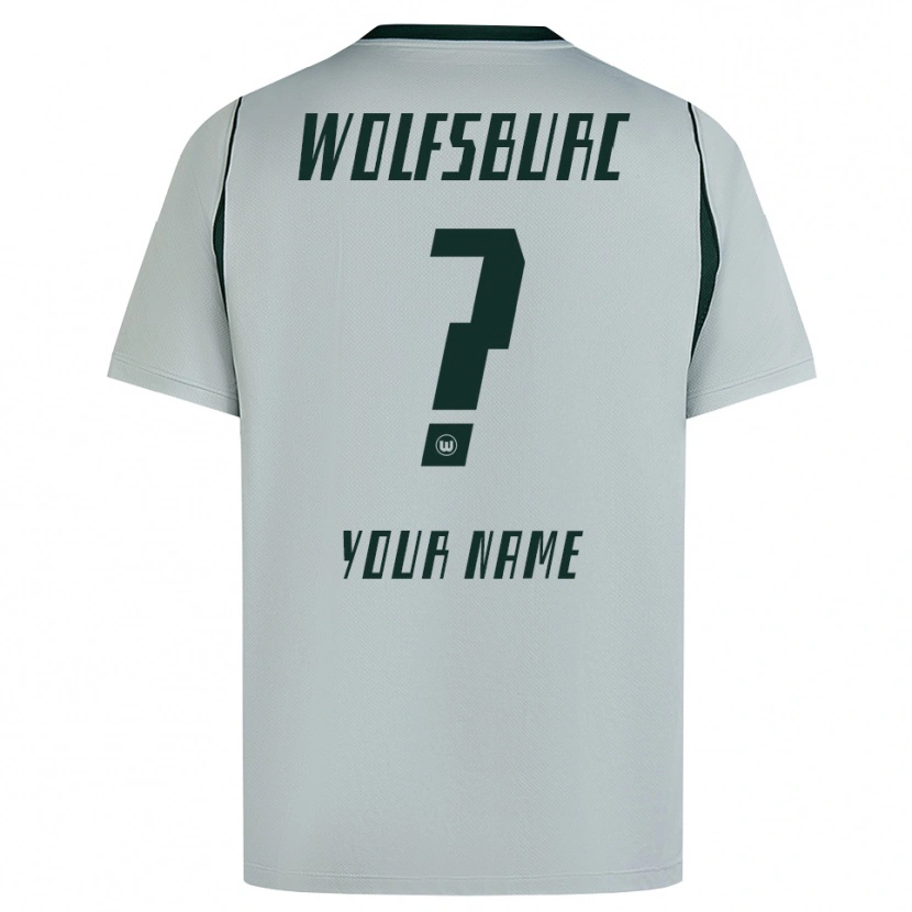Danxen Mujer Camiseta Su Nombre #0 Verde Gris 2ª Equipación 2026/27 La Camisa México
