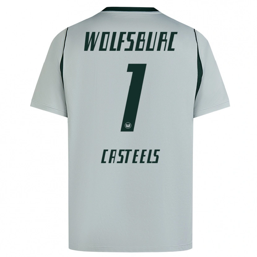 Danxen Mujer Camiseta Koen Casteels #1 Verde Gris 2ª Equipación 2026/27 La Camisa México