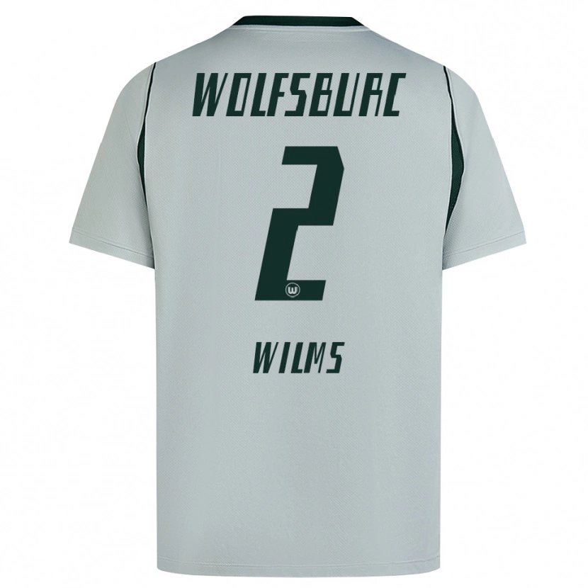 Danxen Mujer Camiseta Lynn Wilms #2 Verde Gris 2ª Equipación 2026/27 La Camisa México