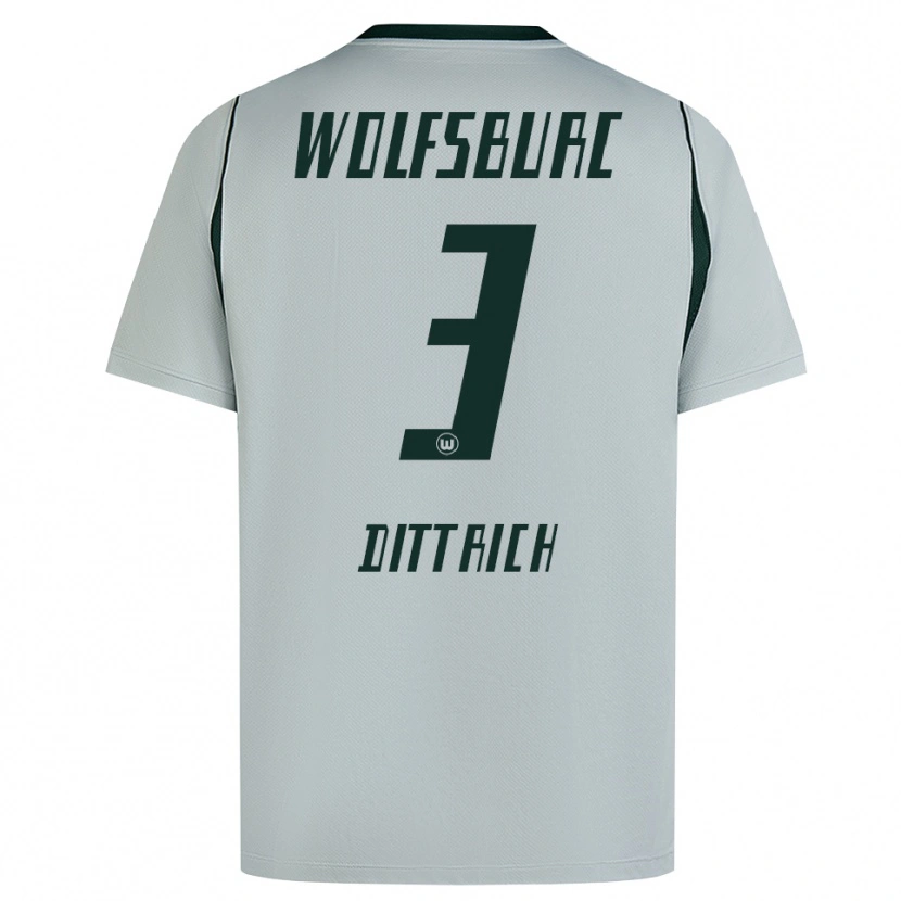Danxen Mujer Camiseta Elia Dittrich #3 Verde Gris 2ª Equipación 2026/27 La Camisa México