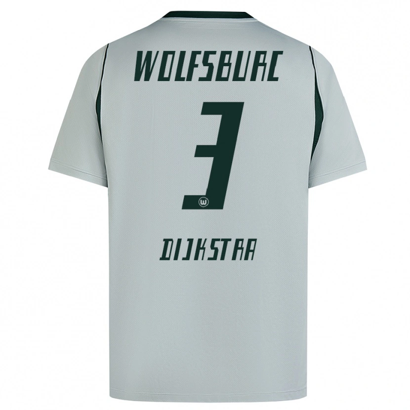 Danxen Mujer Camiseta Caitlin Dijkstra #3 Verde Gris 2ª Equipación 2026/27 La Camisa México