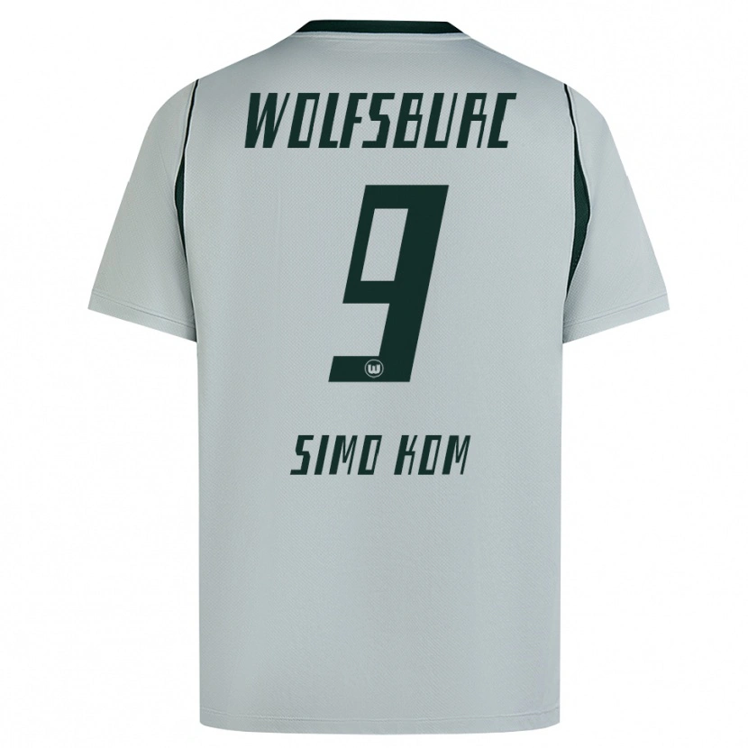 Danxen Mujer Camiseta Yvan Simo Kom #9 Verde Gris 2ª Equipación 2026/27 La Camisa México