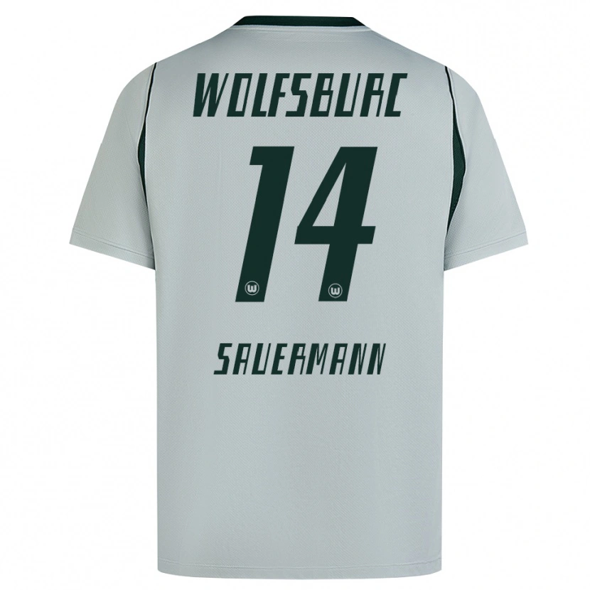 Danxen Mujer Camiseta Carlos Sauermann #14 Verde Gris 2ª Equipación 2026/27 La Camisa México