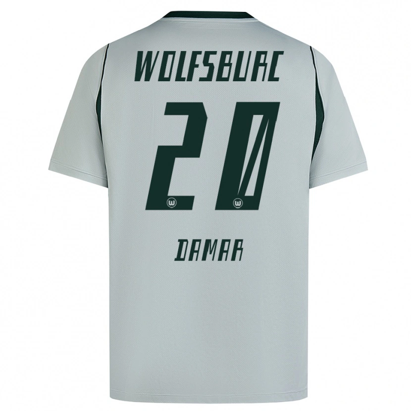 Danxen Mujer Camiseta Muhammed Damar #20 Verde Gris 2ª Equipación 2026/27 La Camisa México
