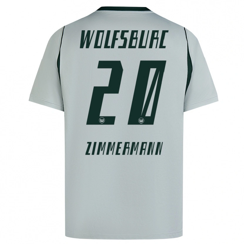 Danxen Mujer Camiseta Elia Zimmermann #20 Verde Gris 2ª Equipación 2026/27 La Camisa México