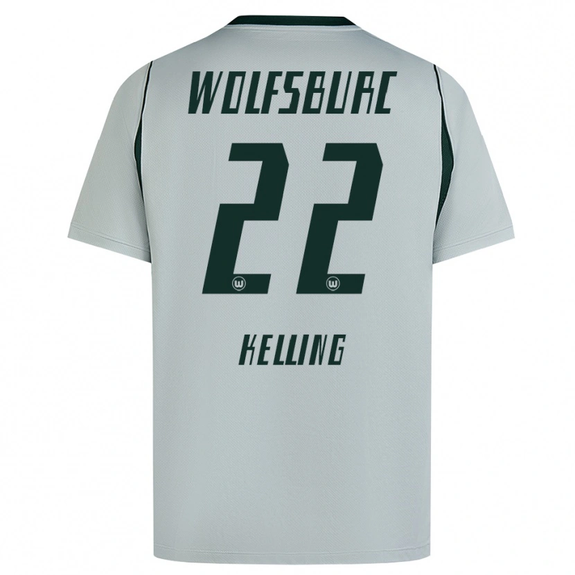 Danxen Mujer Camiseta Lenny Kelling #22 Verde Gris 2ª Equipación 2026/27 La Camisa México
