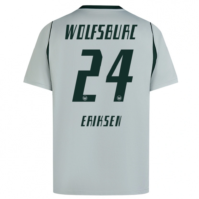 Danxen Mujer Camiseta Christian Eriksen #24 Verde Gris 2ª Equipación 2026/27 La Camisa México