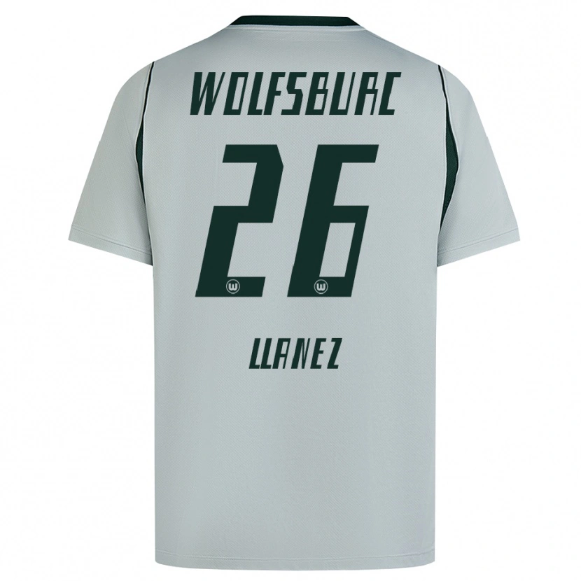 Danxen Mujer Camiseta Ulysses Llanez #26 Verde Gris 2ª Equipación 2026/27 La Camisa México