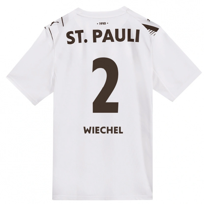 Danxen Mujer Camiseta Jan Wiechel #2 Café Blanco Rojo 2ª Equipación 2026/27 La Camisa México