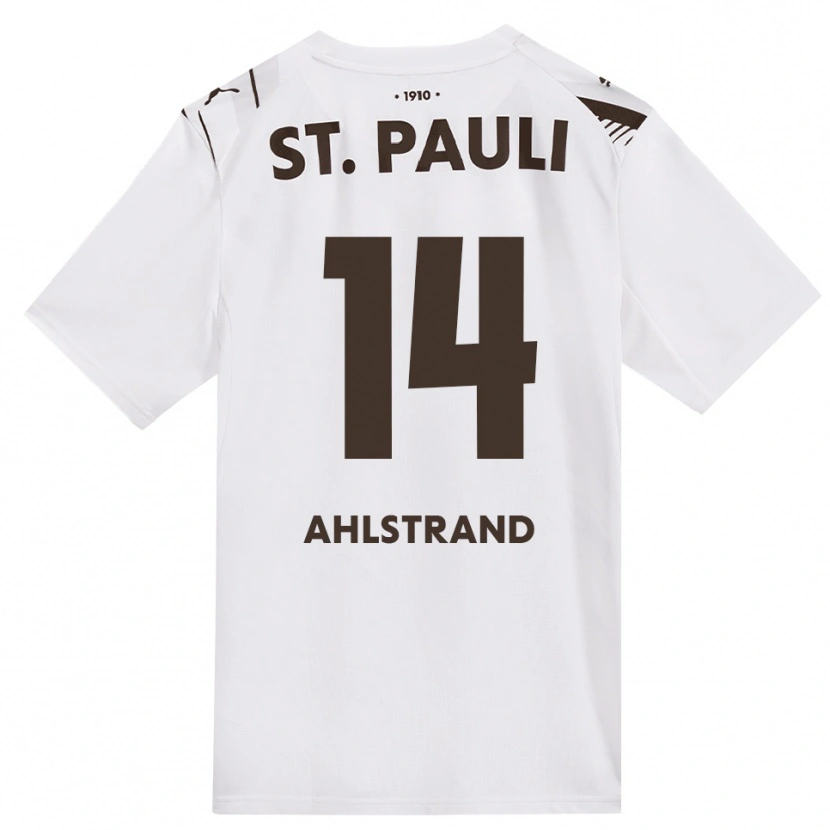 Danxen Mujer Camiseta Erik Ahlstrand #14 Café Blanco Rojo 2ª Equipación 2026/27 La Camisa México