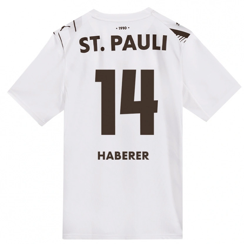 Danxen Mujer Camiseta Moritz Haberer #14 Café Blanco Rojo 2ª Equipación 2026/27 La Camisa México