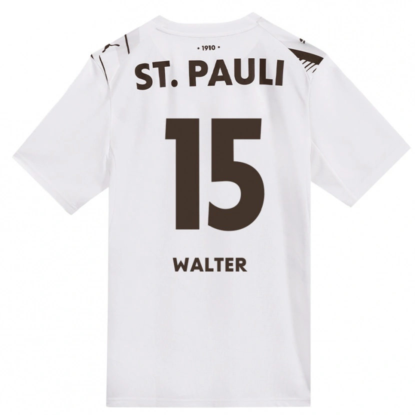 Danxen Mujer Camiseta Marcel Walter #15 Café Blanco Rojo 2ª Equipación 2026/27 La Camisa México