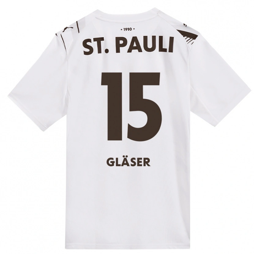 Danxen Mujer Camiseta Julian Gläser #15 Café Blanco Rojo 2ª Equipación 2026/27 La Camisa México