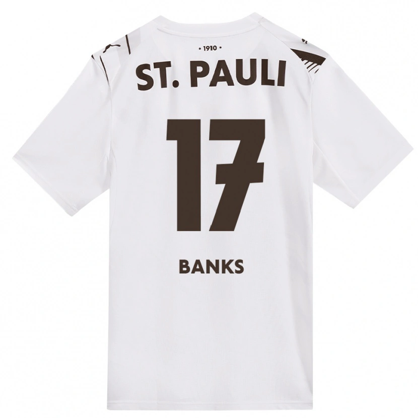 Danxen Mujer Camiseta Scott Banks #17 Café Blanco Rojo 2ª Equipación 2026/27 La Camisa México