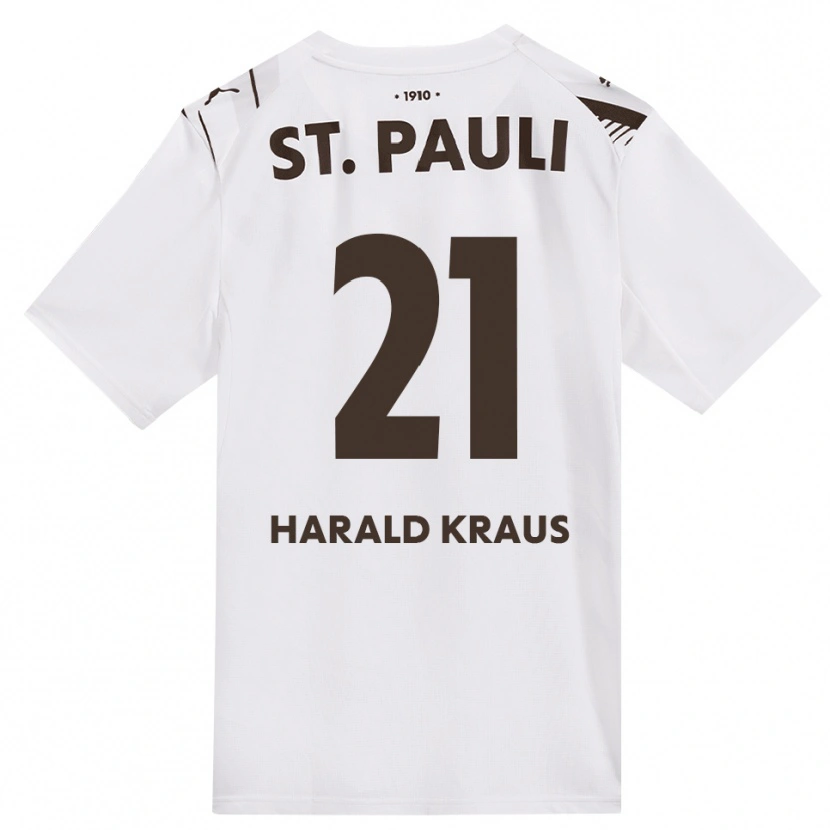 Danxen Mujer Camiseta Stefan Harald Kraus #21 Café Blanco Rojo 2ª Equipación 2026/27 La Camisa México