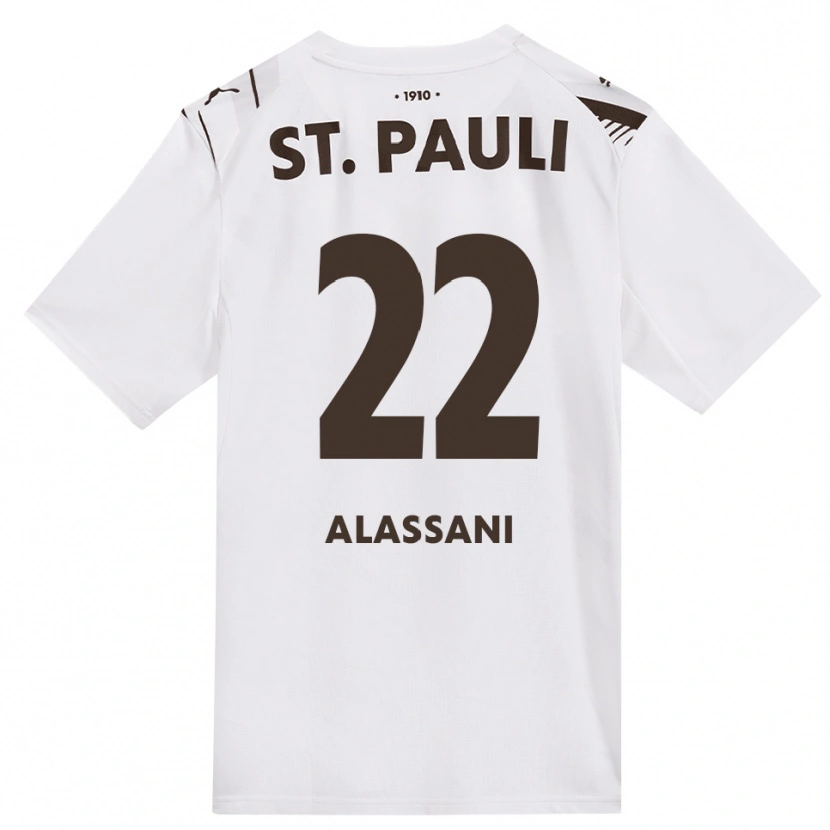 Danxen Mujer Camiseta Abdul Alassani #22 Café Blanco Rojo 2ª Equipación 2026/27 La Camisa México