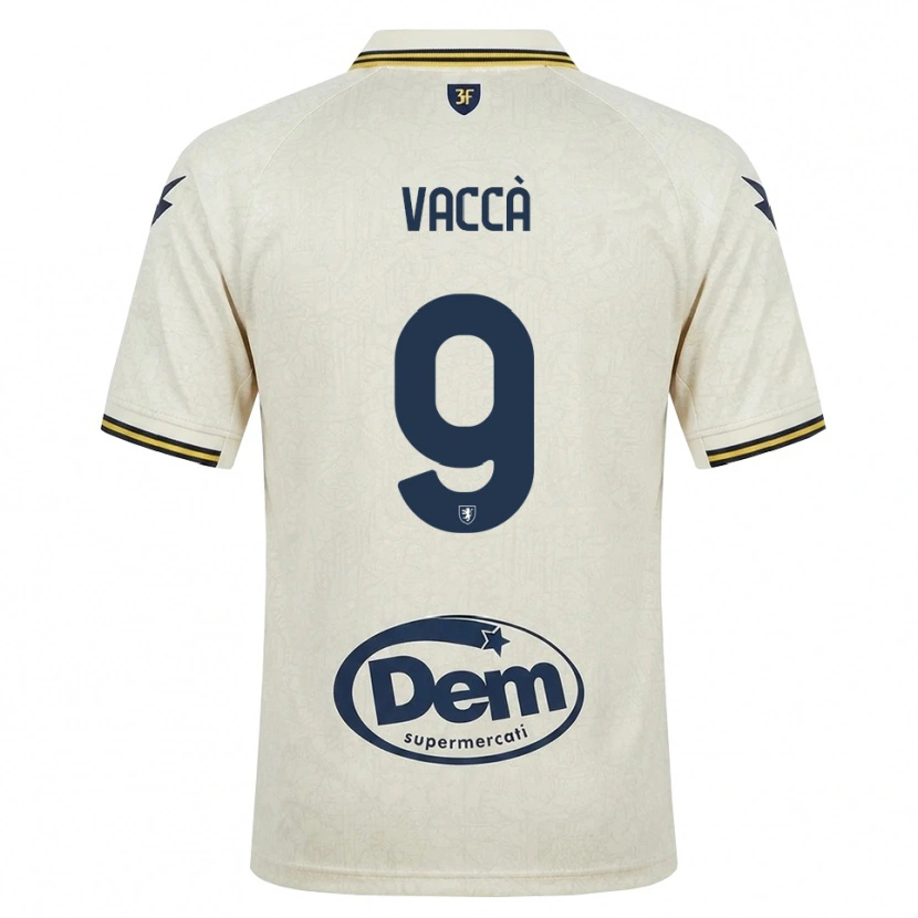 Danxen Mujer Camiseta Antonio Vaccà #9 Oldlace Amarillo Negro 2ª Equipación 2026/27 La Camisa México