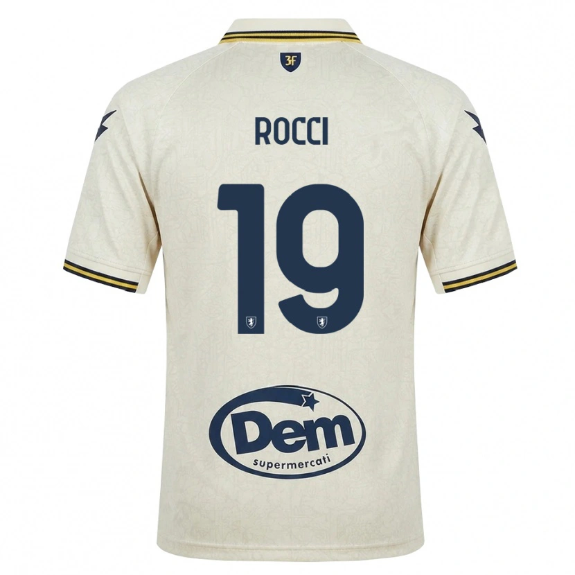 Danxen Mujer Camiseta Valerio Rocci #19 Oldlace Amarillo Negro 2ª Equipación 2026/27 La Camisa México